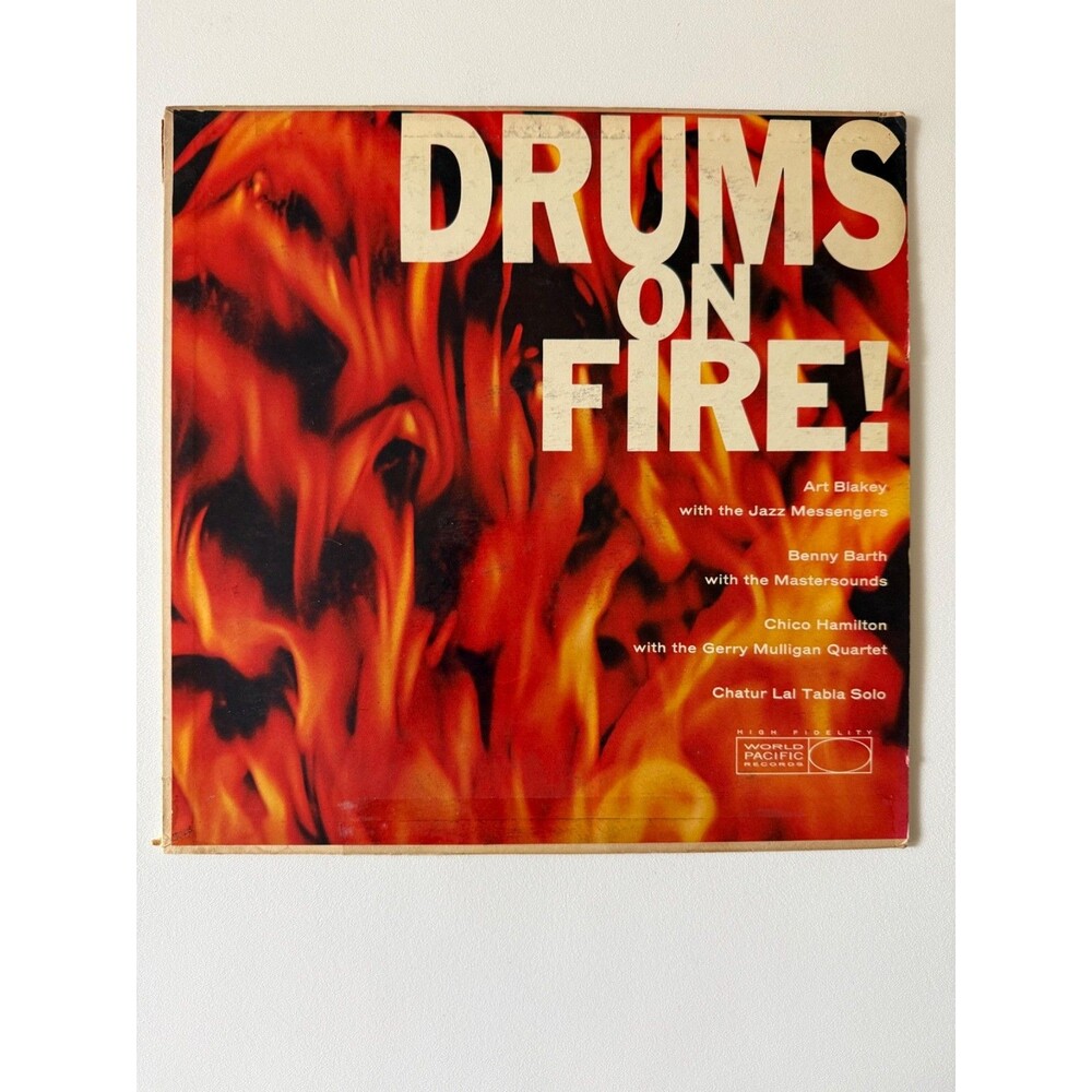 Drums On Fire LP Art Blakey Benny Barth Chico Hamilton Chatur Lal WP 1247 G+
